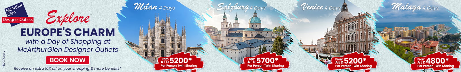 Europe Holiday Packages from Dubai, UAE
